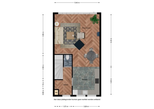 Floorplan - Koningin Julianastraat 27, 4513 AX Hoofdplaat